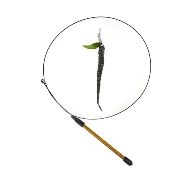 S7334d7d620c845a39ddcf9d8f5fe9114B.webp Interactive Cat Feather Toy - Suction Cup Mounted with Replaceable Feathers