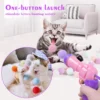 Cat Ball Launcher Toy - Plush Balls with Shooting Gun
