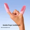Finger Toothbrush for Pets - Food Grade Silicone Dental Care for Dogs & Cats