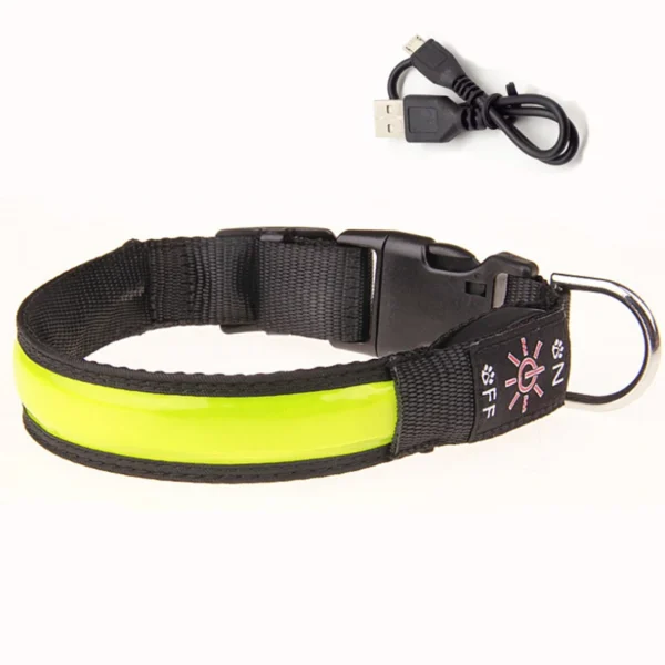 S78eb0e84dee6465fa13e13d8d0a10e5dZ.webp LED Luminous Dog Collar Adjustable Flashing USB Charging Glowing Collar Night Light Harness For Big Medium Small Dogs Pet Items