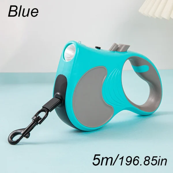 5m Automatic Retractable Dog Leash LED Luminous rechargeable For Medium Large Dogs Cats Retractable Durable Pet Supplies Leash