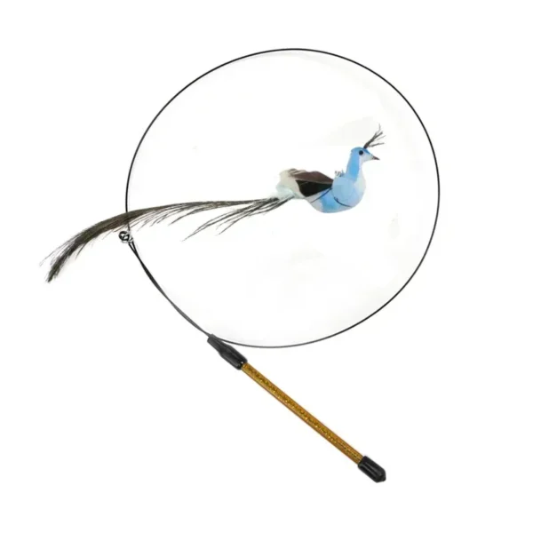S7cc32f3b2bb247b1904607f13b42914fo.webp Interactive Cat Feather Toy - Suction Cup Mounted with Replaceable Feathers