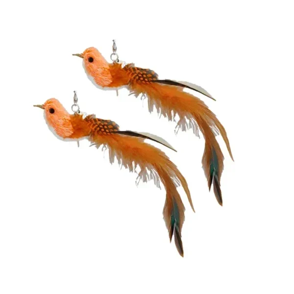 S7dd4b95a602547478a87a9aeb48ce643Z.webp Interactive Cat Feather Toy - Suction Cup Mounted with Replaceable Feathers