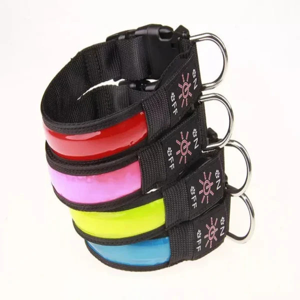 S7e3271039bf44c118b673ec28d3c3cf2X.webp LED Luminous Dog Collar Adjustable Flashing USB Charging Glowing Collar Night Light Harness For Big Medium Small Dogs Pet Items