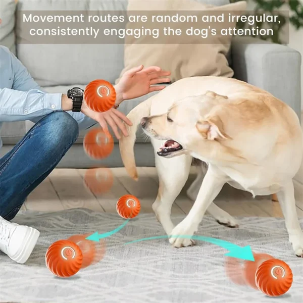 Automatic Moving Dog Ball - Smart Interactive Toy with Random Bouncing