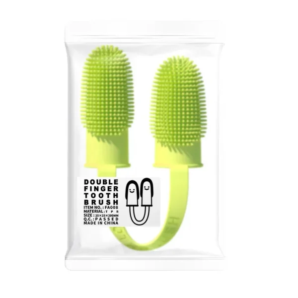 Finger Toothbrush for Pets - Food Grade Silicone Dental Care for Dogs & Cats