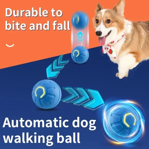 Automatic Moving Dog Ball - Smart Interactive Toy with Random Bouncing