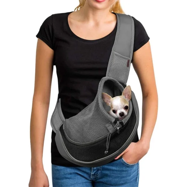 Foldable Pet Carrier Bag - Breathable Shoulder Bag for Small Dogs & Cats