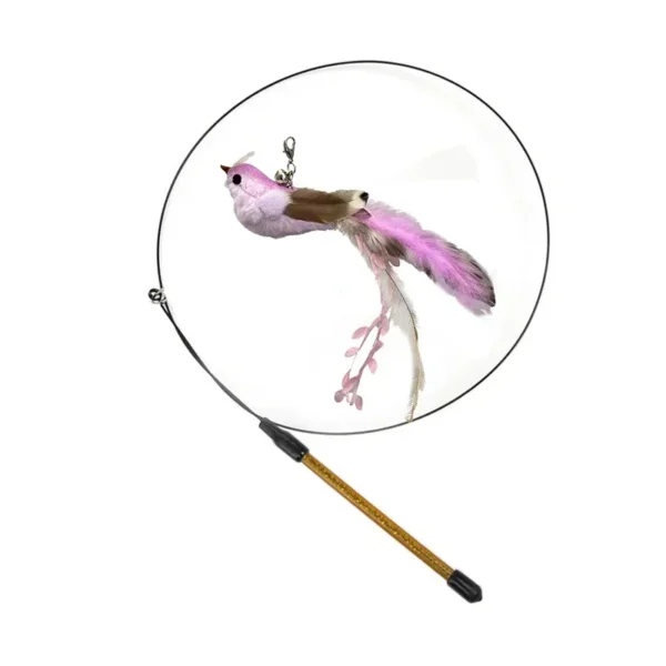 S96ccfd5df9104b1c9b34f490cfbb2bd3u.webp Interactive Cat Feather Toy - Suction Cup Mounted with Replaceable Feathers