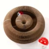 Corrugated Cat Scratching Board with Catnip - Multi-Functional Claw Grinding Plate