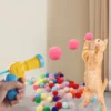Cat Ball Launcher Toy - Plush Balls with Shooting Gun