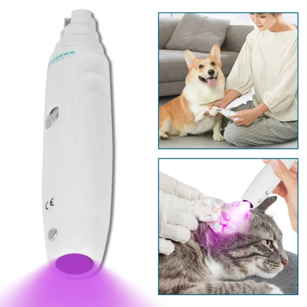 USB Rechargeable Dog Nail Grinder - Quiet Electric Claw Trimmer with 2 Speeds