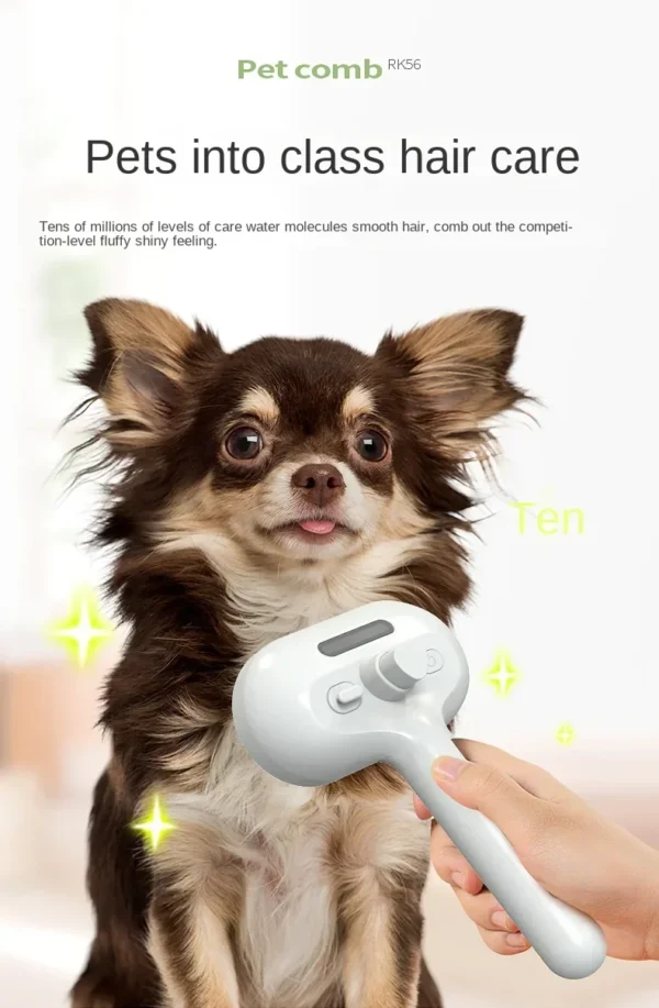 Sa5401d5c31a7446a95785c5f54b56ee41.webp Electric Steamer Brush - 3-in-1 Dog Grooming with Hydration Spray