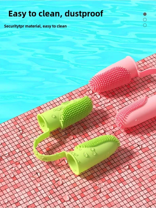 Finger Toothbrush for Pets - Food Grade Silicone Dental Care for Dogs & Cats