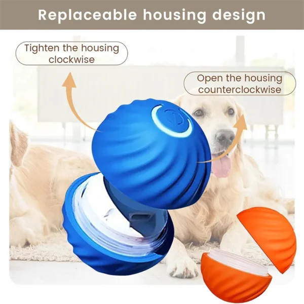 Automatic Moving Dog Ball - Smart Interactive Toy with Random Bouncing
