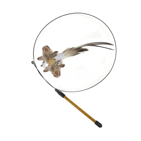 Sadb0d13060ff46848499601f8b5a9477j.webp Interactive Cat Feather Toy - Suction Cup Mounted with Replaceable Feathers
