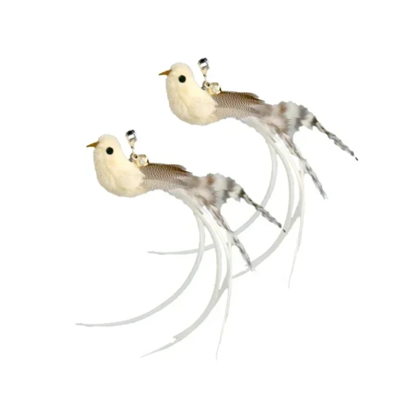 Sadf7bee43f894440b9afed91ad03808aL.webp Interactive Cat Feather Toy - Suction Cup Mounted with Replaceable Feathers