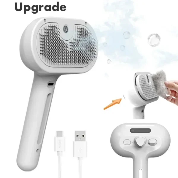 Saf058e9bd46c40d9b7faa530773d8d74J.webp Electric Steamer Brush - 3-in-1 Dog Grooming with Hydration Spray