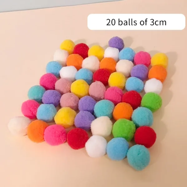 Cat Ball Launcher Toy - Plush Balls with Shooting Gun