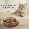 Corrugated Cat Scratching Board with Catnip - Multi-Functional Claw Grinding Plate
