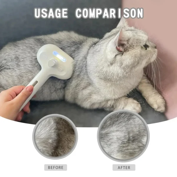 Sb50545ffced64fc9af7b523872acd90cN.webp Electric Steamer Brush - 3-in-1 Dog Grooming with Hydration Spray