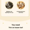 Automatic Lifting Cat Toy - Electric Teaser Ball with Adjustable Clamp