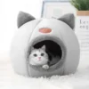 Sbb0ee603e97a43359d0f6add124acd09t.webp Cat Head Cat House - Semi-Closed Sleep Cave with Non-Slip Base