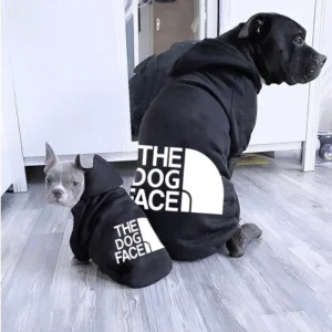 Hooded Pet Jacket - Dog Face Wind Coat Hoodie for Small to Large Dogs