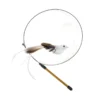 Sc0568e997ec04bd6ba9bae90fe866247w.webp Interactive Cat Feather Toy - Suction Cup Mounted with Replaceable Feathers