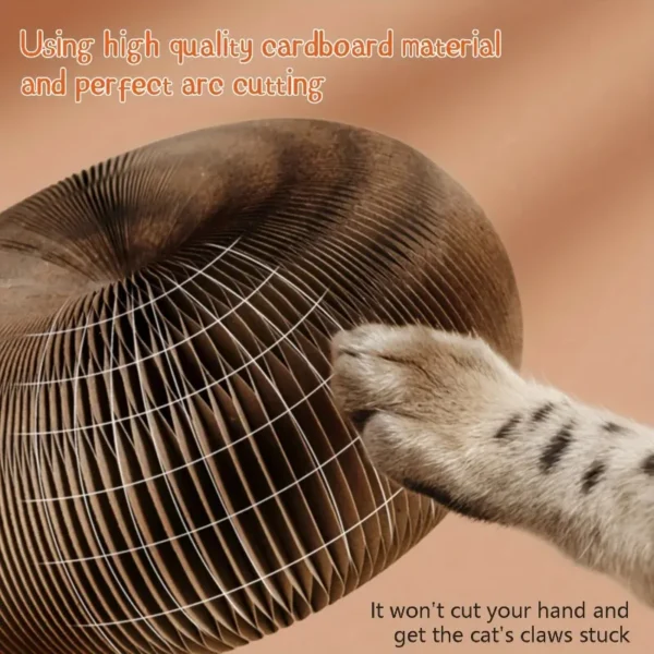 Corrugated Cat Scratching Board with Catnip - Multi-Functional Claw Grinding Plate