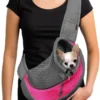 Foldable Pet Carrier Bag - Breathable Shoulder Bag for Small Dogs & Cats