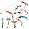 Sc83a301a6347421b933c4954f47966cf8.webp Interactive Cat Feather Toy - Suction Cup Mounted with Replaceable Feathers