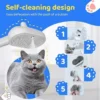 Sca77ea660a414e43a5db641431dee147G.webp Electric Steamer Brush - 3-in-1 Dog Grooming with Hydration Spray