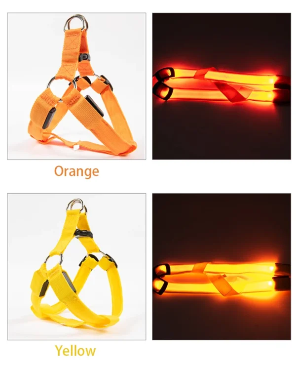 Scb8b997510d1425391bbdf5286b012ffm.webp LED Glow Dog Harness - Reflective No-Pull Harness with 3 Light Modes