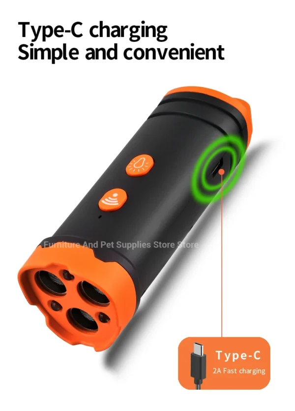 Sd3ed4d5123854dc596d393dcb58ad390y.webp Ultrasonic Dog Training Device - Anti-Bark Deterrent with LED Flashlight
