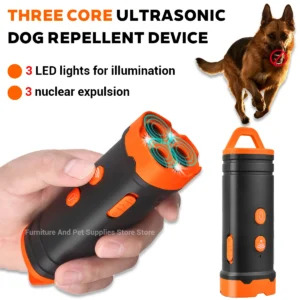 Sd9a379fd407342c4a48d71bd668f99a10.webp Ultrasonic Dog Training Device - Anti-Bark Deterrent with LED Flashlight