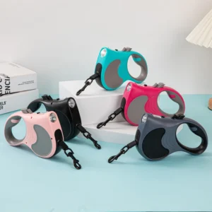 Sdb48c2978faa4a53bdd343d3343f8c5eQ.webp 5m Automatic Retractable Dog Leash LED Luminous rechargeable For Medium Large Dogs Cats Retractable Durable Pet Supplies Leash