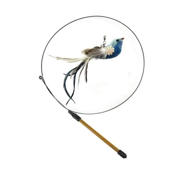 Se0905798a692427993f917c19e1b624fP.webp Interactive Cat Feather Toy - Suction Cup Mounted with Replaceable Feathers