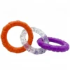 TPR Dog Toy - 3-Ring Chew for Teeth Cleaning & Interactive Play