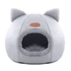 Se9ad2bc1756f4e818d78e5d942c75394U.webp Cat Head Cat House - Semi-Closed Sleep Cave with Non-Slip Base