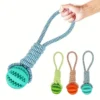 Sed058bd66e864fa99966a8e5f9e8bc6do.webp Interactive Dog Toy 3-Pack - Tug Rope, Treat Ball & Chew Toy for Large Breeds