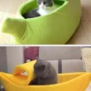 Banana Cat Bed - Cute Fruit-Shaped Pet Bed with Thick Cushion
