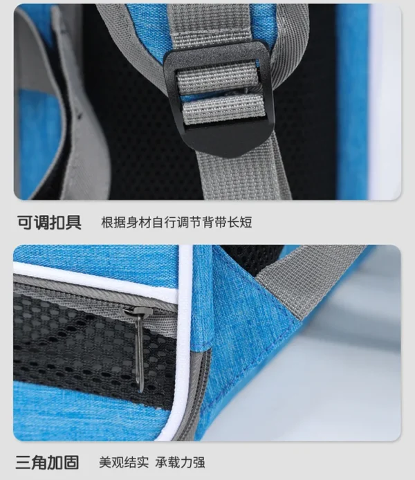 Dog or Cat Bike Basket Expandable Soft Sided Pet Carrier Backpack with 4 Open Doors Foldable Dog Bike Carrier