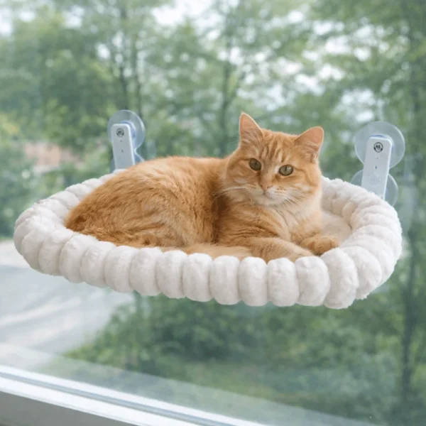 Sf868b974a0704aa59567bce7d49a4827g.webp Detachable Cat Desk Hammock No-punching Strong Load-bearing Window Cat Hammock Stable Comfortable Pet Hanging Bed Balcony