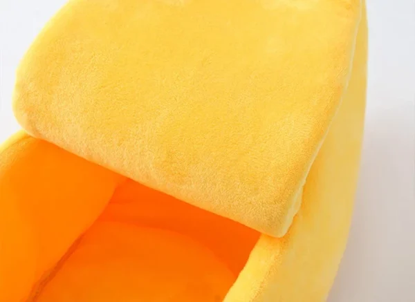 Banana Cat Bed - Cute Fruit-Shaped Pet Bed with Thick Cushion
