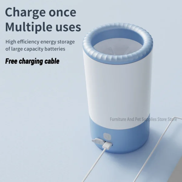 Sfe0a2b587e7043bca98c979f43fc5a9ae.webp Electric Paw Cleaner - USB Rechargeable Automatic Paw Washer